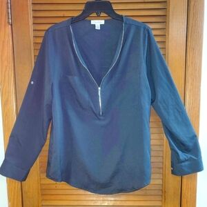 Calvin Klein Jet Black Blouse